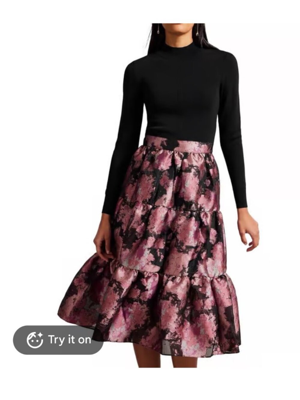 ted baker kasymae tiered dress
